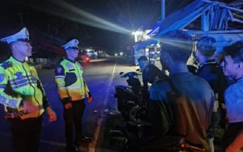 Polantas KARIB Polda Sulbar Intensifkan Patroli Blue Light, Hadirkan Rasa Aman hingga Larut Malam