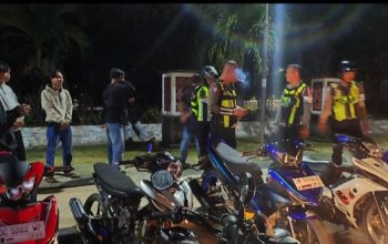 Delapan Motor Berknalpot Brong Ditindak Satlantas Pasangkayu