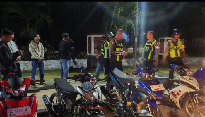 Delapan Motor Berknalpot Brong Ditindak Satlantas Pasangkayu