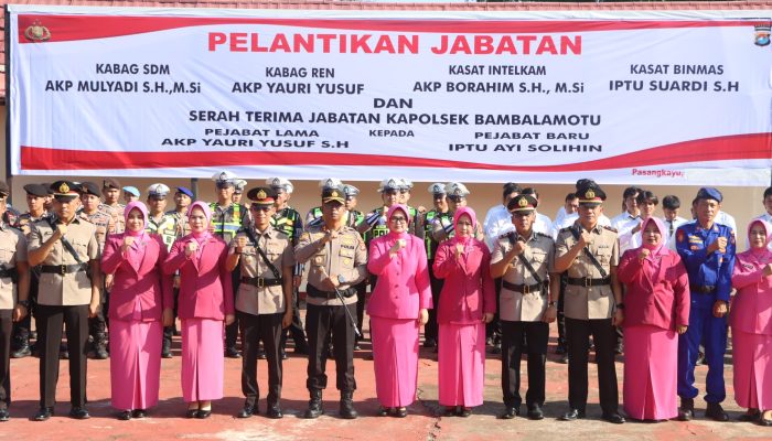 Kapolres Pasangkayu Pimpin Sertijab, Sejumlah Pejabat Utama Berganti