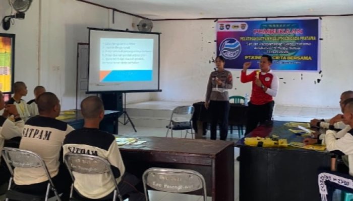 Satlantas Polres Pasangkayu Latih Calon Satpam Kuasai 12 Gerakan Dasar Lalu Lintas
