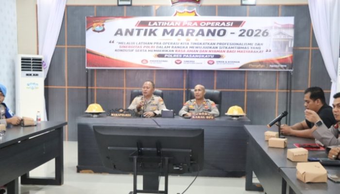 Polres Pasangkayu Matangkan Strategi Operasi Antik Marano 2026
