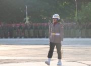 Srikandi Polri Torehkan Sejarah, IPTU Karina Jadi Danup Penurunan Bendera di Pasangkayu