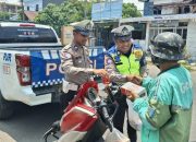 Polantas Karib Turun ke Jalan, Jumat Berkah Hapus Lelah Pejuang Nafkah di Mamuju