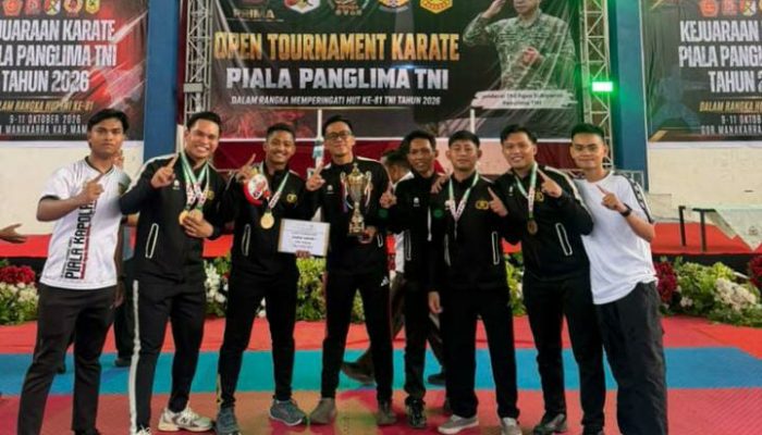 Gemilang! Karate Polda Sulbar Juara Umum Piala Panglima TNI 2026