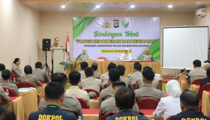 Tingkatkan Kesiapsiagaan Medis, Biddokkes Polda Sulbar Gembleng Tenaga Kesehatan Lewat Bimtek