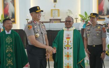 Kapolda Sulbar Minta Doa Jemaat Gereja Santa Maria