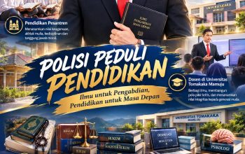 Polisi Peduli Pendidikan, Anggota Polri Siapkan Buku Hukum