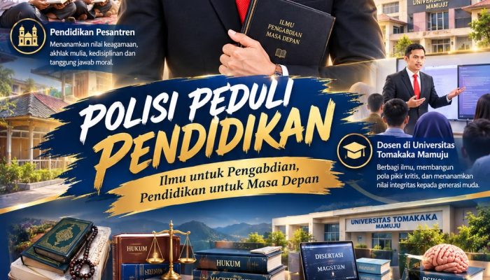 Polisi Peduli Pendidikan, Anggota Polri Siapkan Buku Hukum