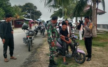 Polsek Sarudu Tertibkan Knalpot Bogar di Pantai Nunu, Demi Kenyamanan Pengunjung