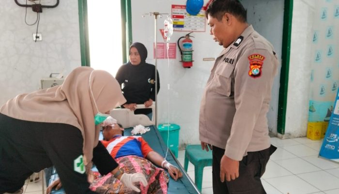 Tabrakan Dua Motor di Dapurang, Empat Pelajar Luka-luka