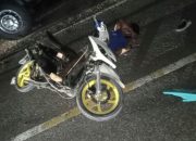 Diduga Hendak Mendahului, Dua Motor Tabrakan di Baras