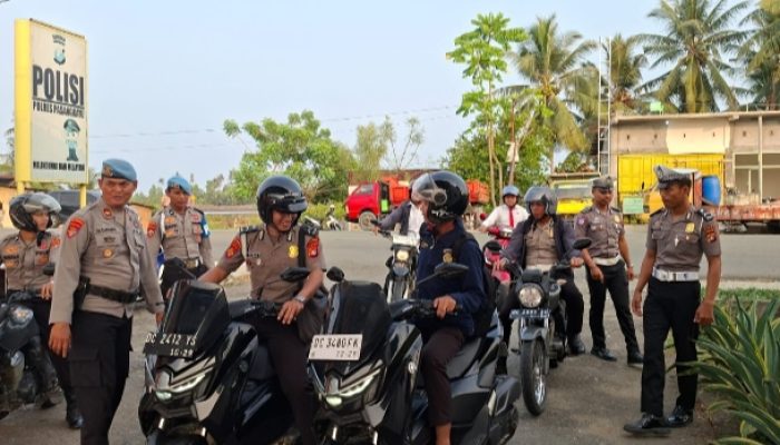 Propam Polres Pasangkayu Periksa Kendaraan Personel, Disiplin Berlalu Lintas Dimulai dari Internal